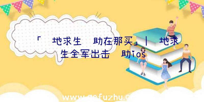 「绝地求生辅助在那买」|绝地求生全军出击辅助ios